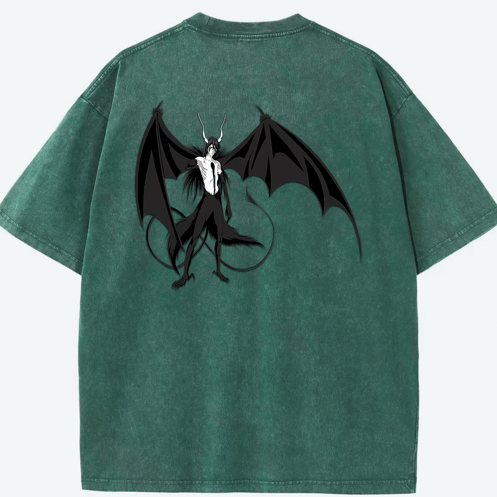 （画像用） ブリーチ ウルキオラ·シファー BLEACH Ulquiorra cifer 綿100% ヴィンテージ風 半袖Tシャツ（背面プリント）